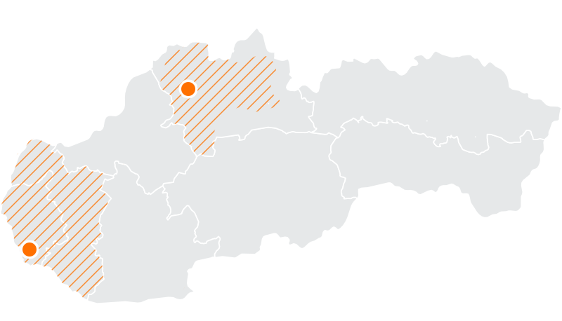 mapa klimatizace slovensko